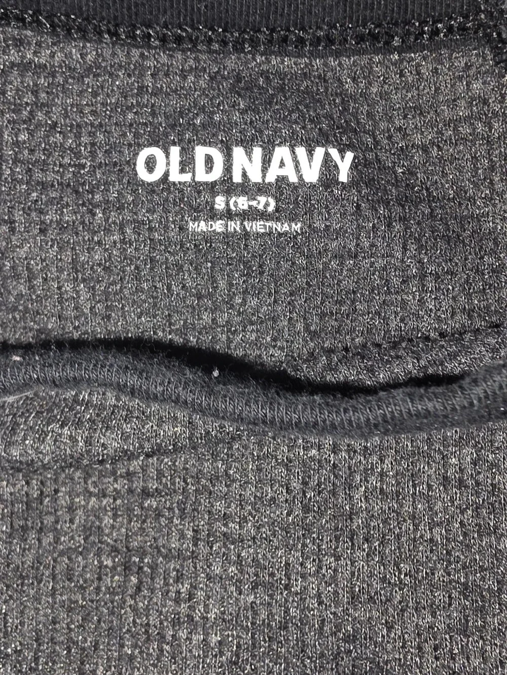 2 Pack Boys Old Navy Camo Thermal Crew Neck Shirts - Olive Camo & Black Grey